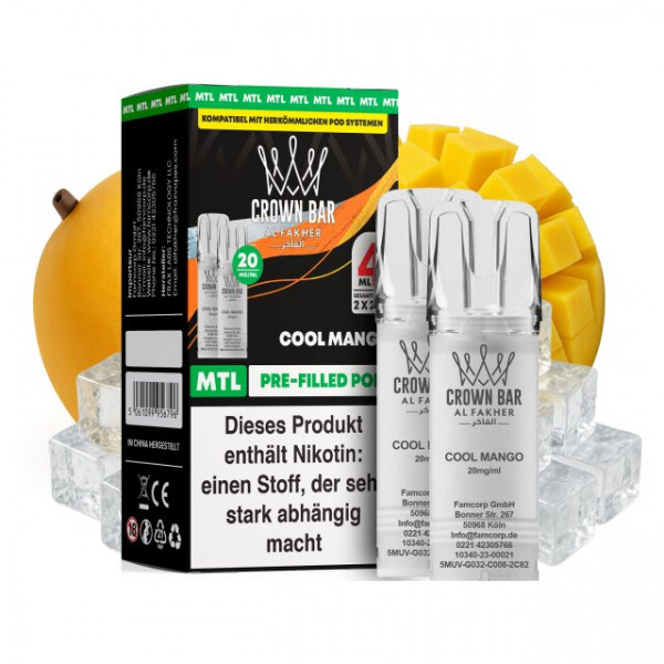 Al Fakher Prefilled Pod MTL - Cool Mango (2 Stk)