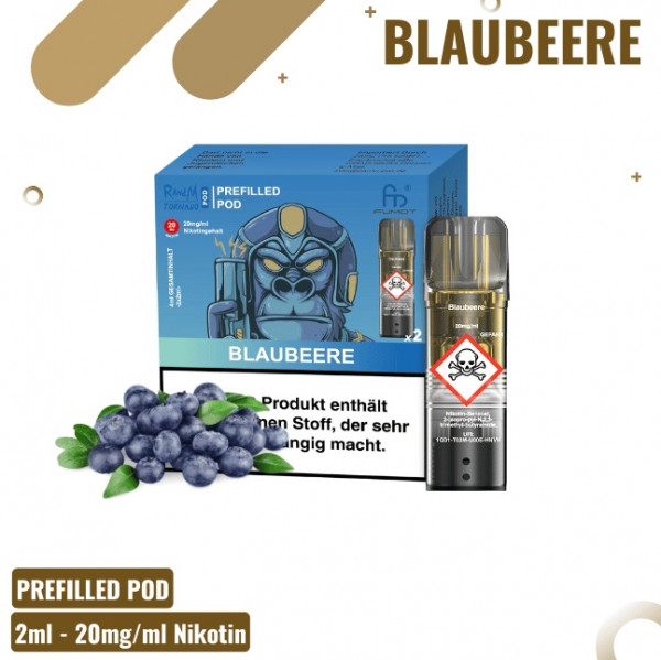 Randm Tornado Prefilled Pod Blaubeere (2 Stk.)