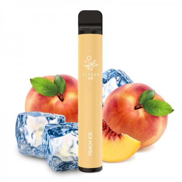 Elfbar 600 E-Shisha Einweg Vape - Peach Ice Nikotinfrei