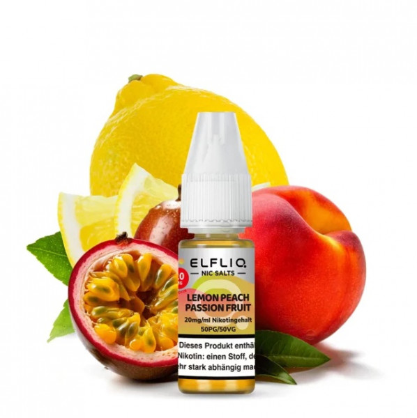 Elfliq by Elf Bar NicSalt Liquid - Lemon Peach Passionfruit 20mg