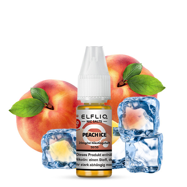 Elfliq by Elf Bar NicSalt Liquid - Peach Ice 20mg