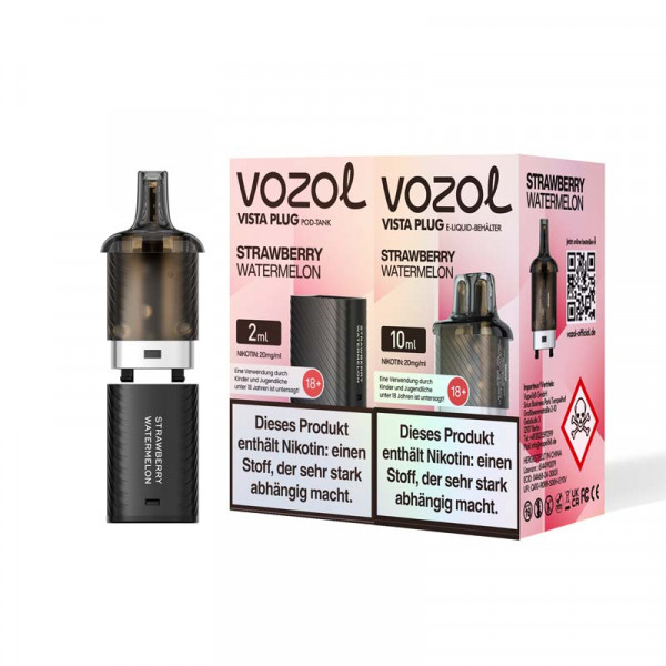 Vozol Vista Plug Nachfüllbehälter - Strawberry Watermelon 2+10 ml 20mg/ml