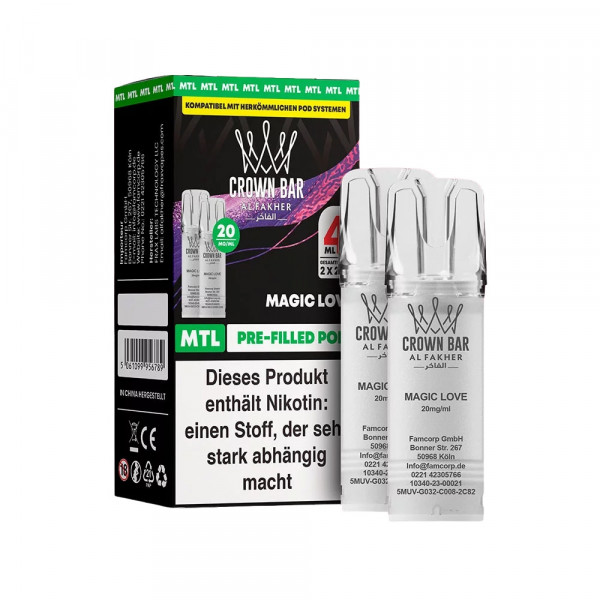 Al Fakher Prefilled Pod MTL - Magic Love (2 Stk)