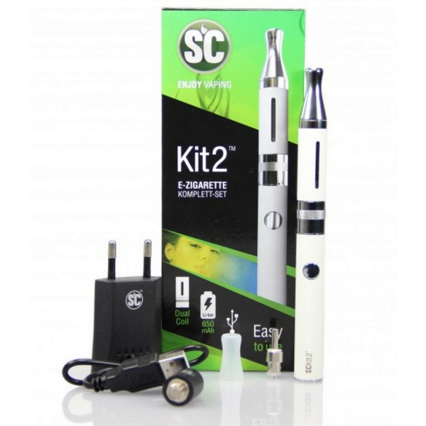 SC Kit 2 E-Zigaretten Set - Silber