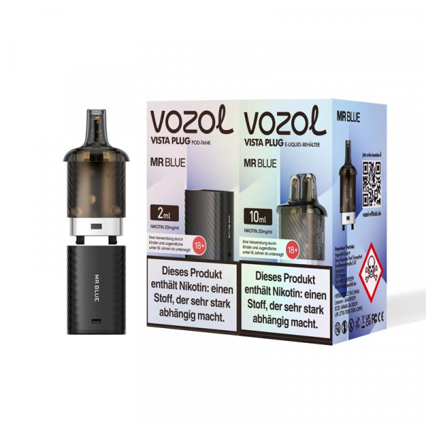 Vozol Vista Plug Nachfüllbehälter - Mr. Blue 2+10 ml 20mg/ml