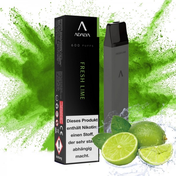 Adalya E-Shisha Einweg Vape 600 - Fresh Lime