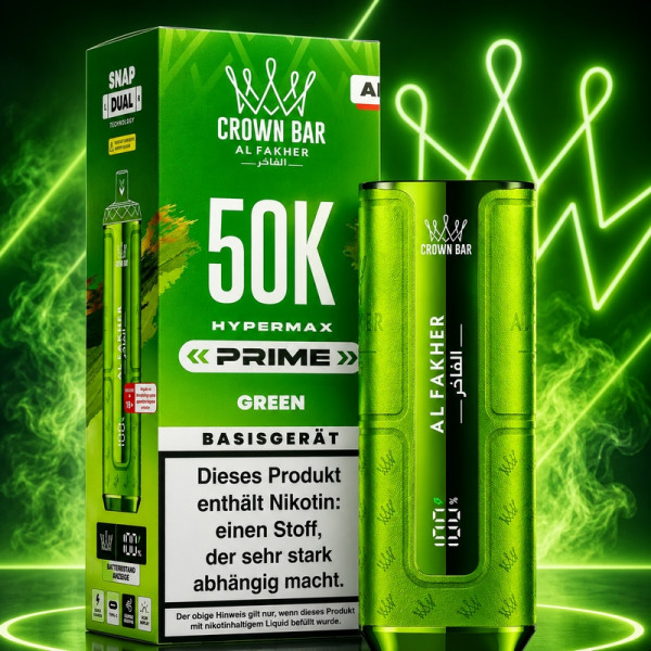 Al Fakher Hypermax 50k Prime Basisgerät - Grün