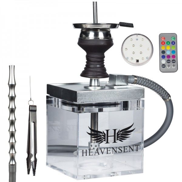 Heavensent Cube Shisha 3.0 - Silver