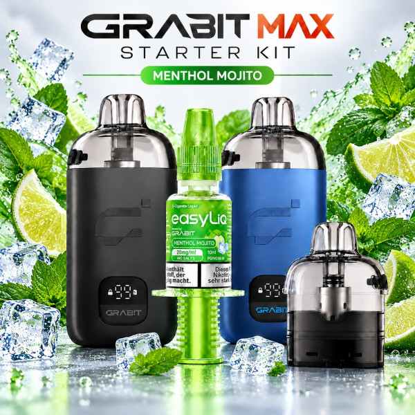 Grabit EasyLiQ Starter Kit 10 ml - Easyliq Menthol Mojito 20mg