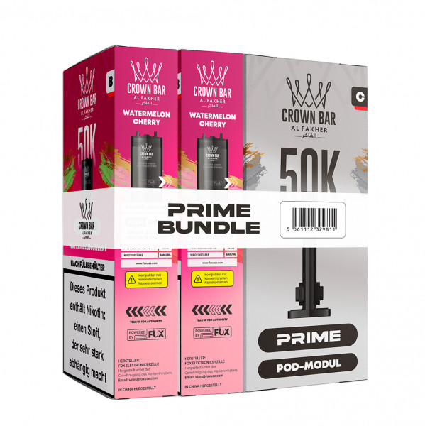 Al Fakher Hypermax 50k Prime Bundle 20 mg - Watermelon Cherry
