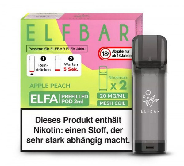 Elf Bar ELFA Prefilled Pod Apple Peach (2Stk)