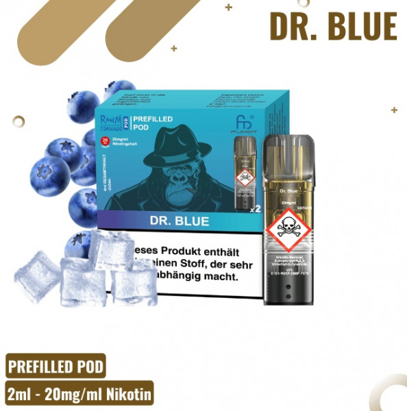 Randm Tornado Prefilled Pod Dr. Blue (2 Stk.)