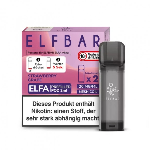 Elf Bar ELFA Prefilled Pod Strawberry Grape (2 Stk)