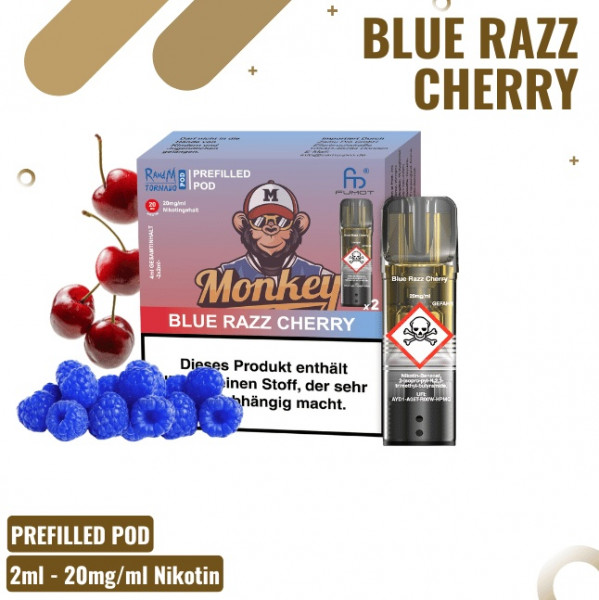 Randm Tornado Prefilled Pod Blue Razz Cherry (2 Stk.)