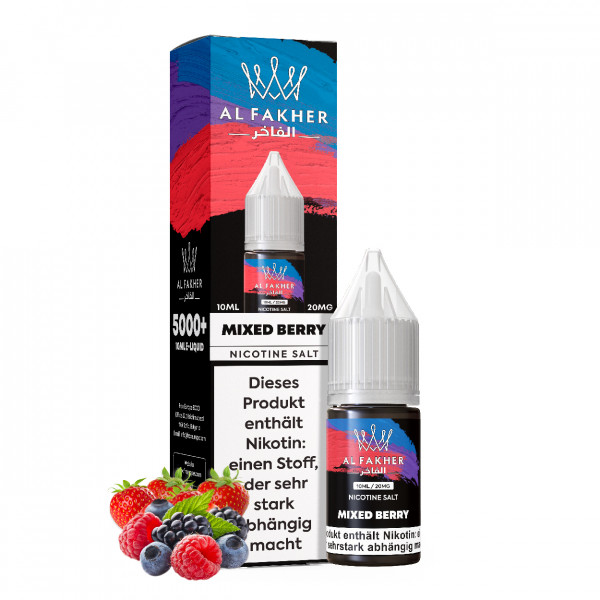 Al Fakher NicSalt Liquid 10 ml - Mixed Berry 20mg/ml