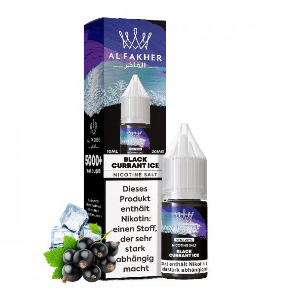 Al Fakher NicSalt Liquid 10 ml - Blackcurrant Ice 20mg/ml