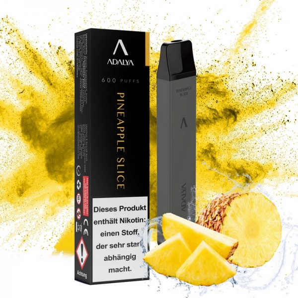 Adalya E-Shisha Einweg Vape 600 - Pineapple Slice