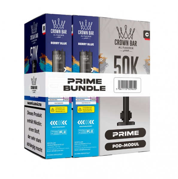 Al Fakher Hypermax 50k Prime Bundle 20 mg - Berry Blue