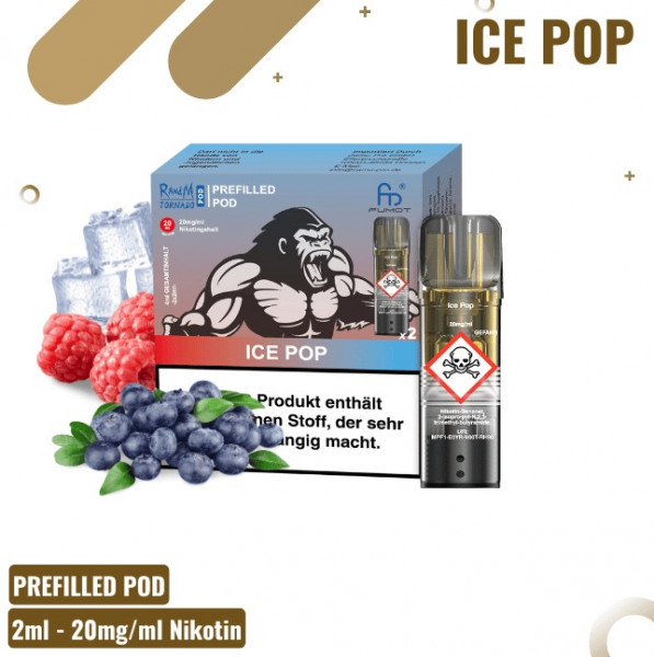 Randm Tornado Prefilled Pod Ice Pop (2 Stk.)