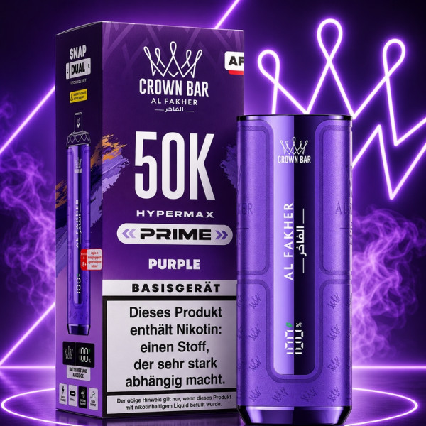 Al Fakher Hypermax 50k Prime Basisgerät - Lila