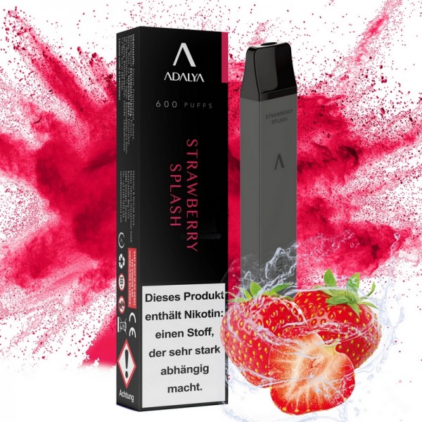 Adalya E-Shisha Einweg Vape 600 - Strawberry Splash