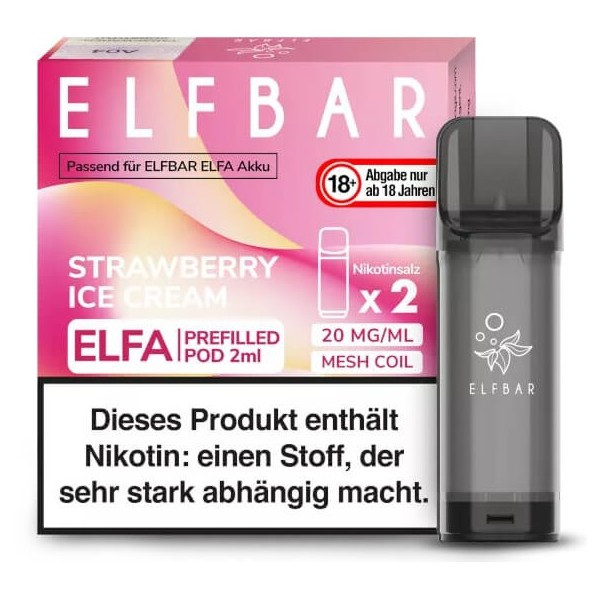 Elf Bar ELFA Prefilled Pod Strawberry Ice Cream (2 Stk)