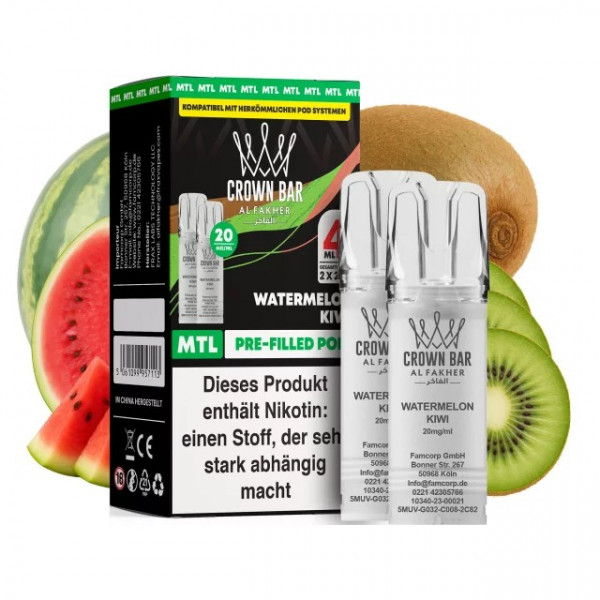 Al Fakher Prefilled Pod MTL - Watermelon Kiwi (2 Stk)