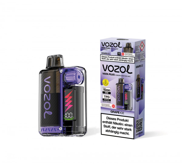 Vozol Vista Plug Grape Ice 20mg/ml - Prefilled Starterkit 12ml