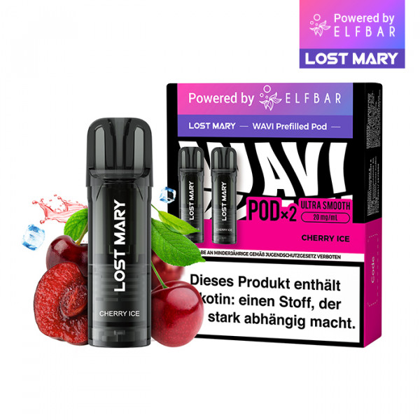 Elf Bar Lost Mary WAVI Prefilled Pod - Cherry Ice 2er
