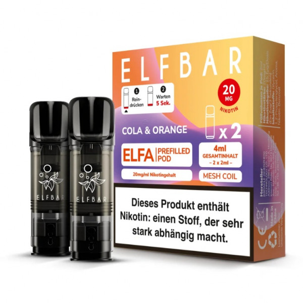 Elf Bar ELFA Prefilled Pod Cola Orange (2 Stk)