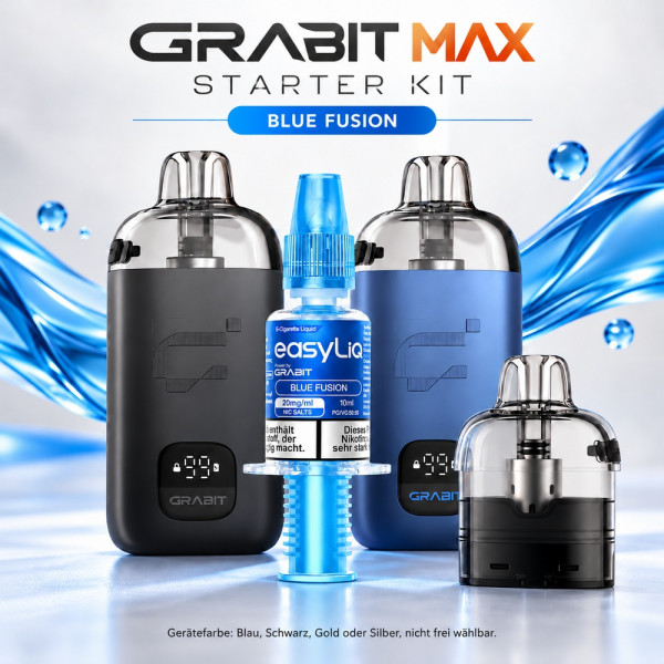 Grabit EasyLiQ Starter Kit 10 ml - Easyliq Blue Fusion 20mg