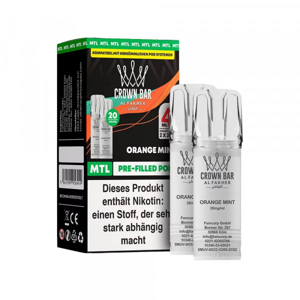 Al Fakher Prefilled Pod MTL - Orange Mint (2 Stk)