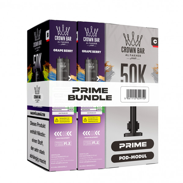 Al Fakher Hypermax 50k Prime Bundle 20 mg - Grape Berry