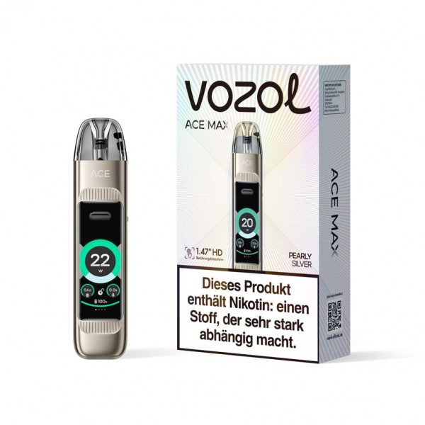 Vozol Ace Max Pod Kit - Pearly Silver