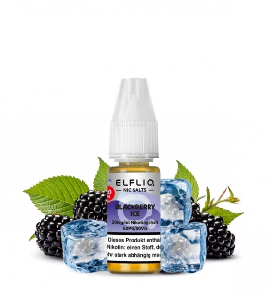 Elfliq by Elf Bar NicSalt Liquid - Blackberry Ice 20mg