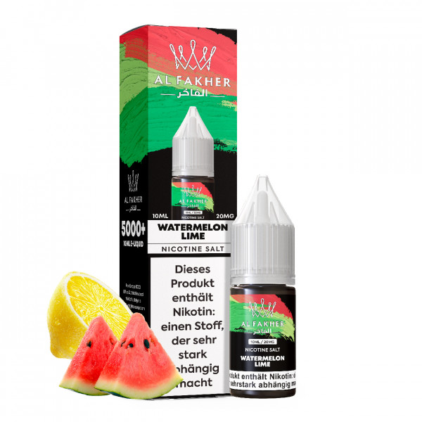 Al Fakher NicSalt Liquid 10 ml - Watermelon Lime 20mg/ml