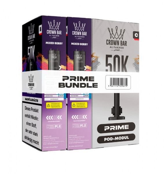Al Fakher Hypermax 50k Prime Bundle 20 mg - Mixed Berry