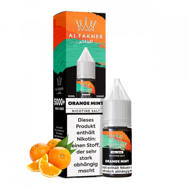 Al Fakher NicSalt Liquid 10 ml - Orange Mint 20mg/ml